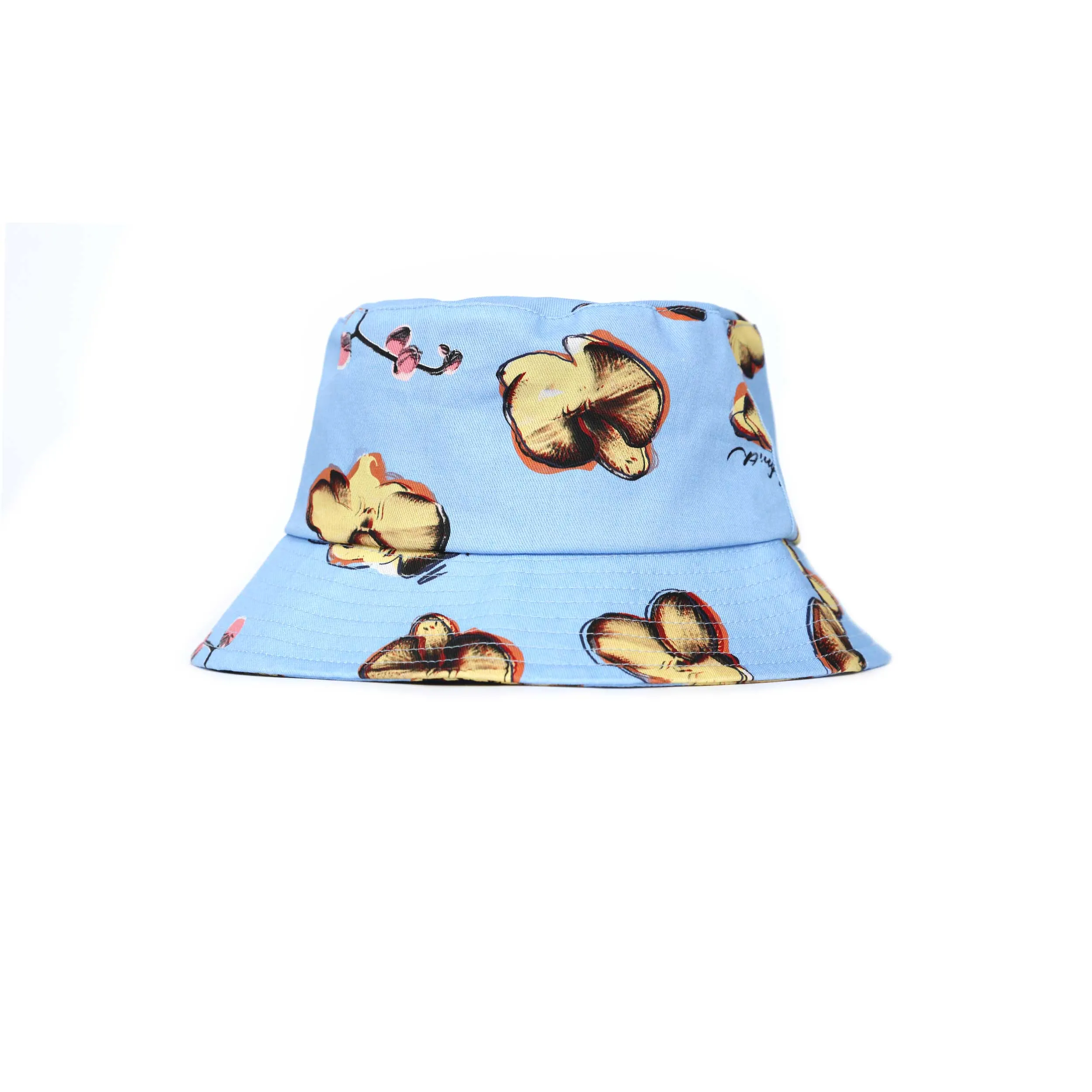 Paul Smith Orchids Bucket Hat in Cobalt Blue