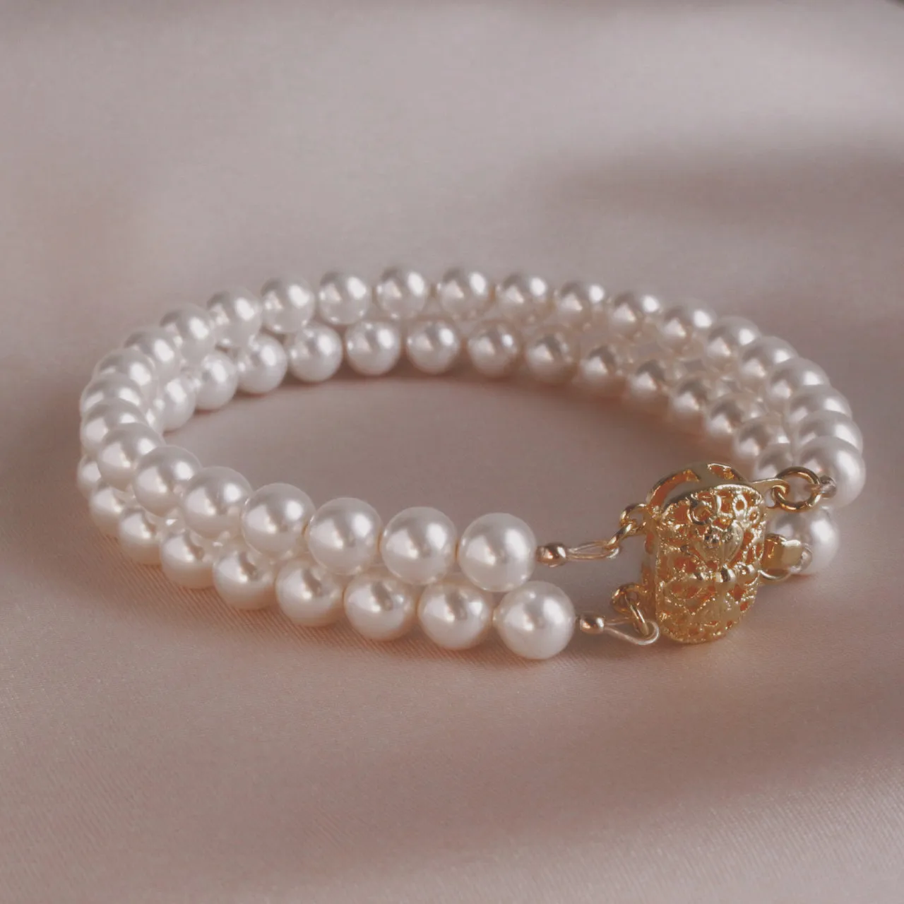 Pearl Double Strand Bracelet