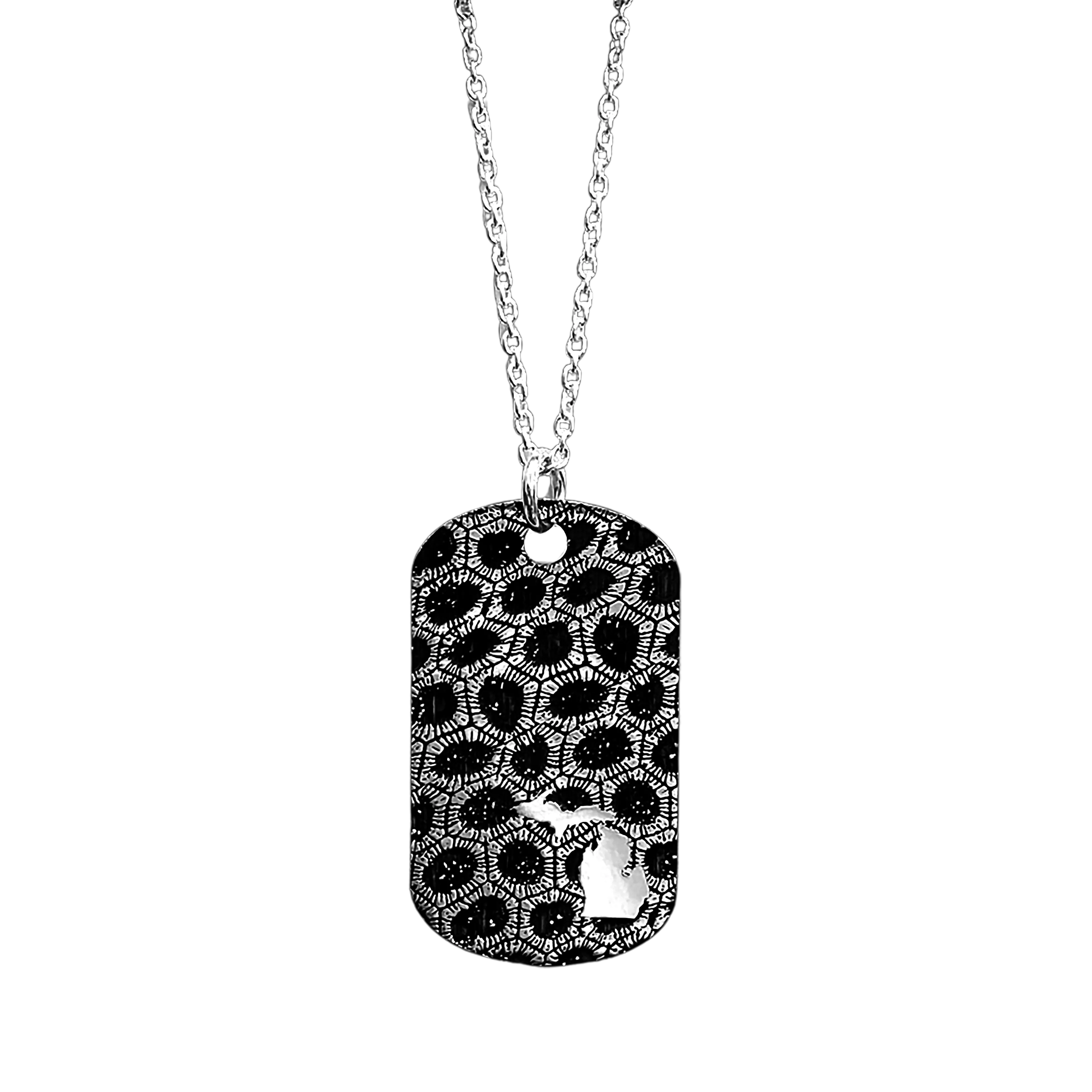 PETOSKEY STONE PATTERN DOG TAG