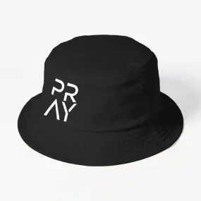 Pray God Jesus Christ Faith For Prayer Warrior Christian Bucket Hat