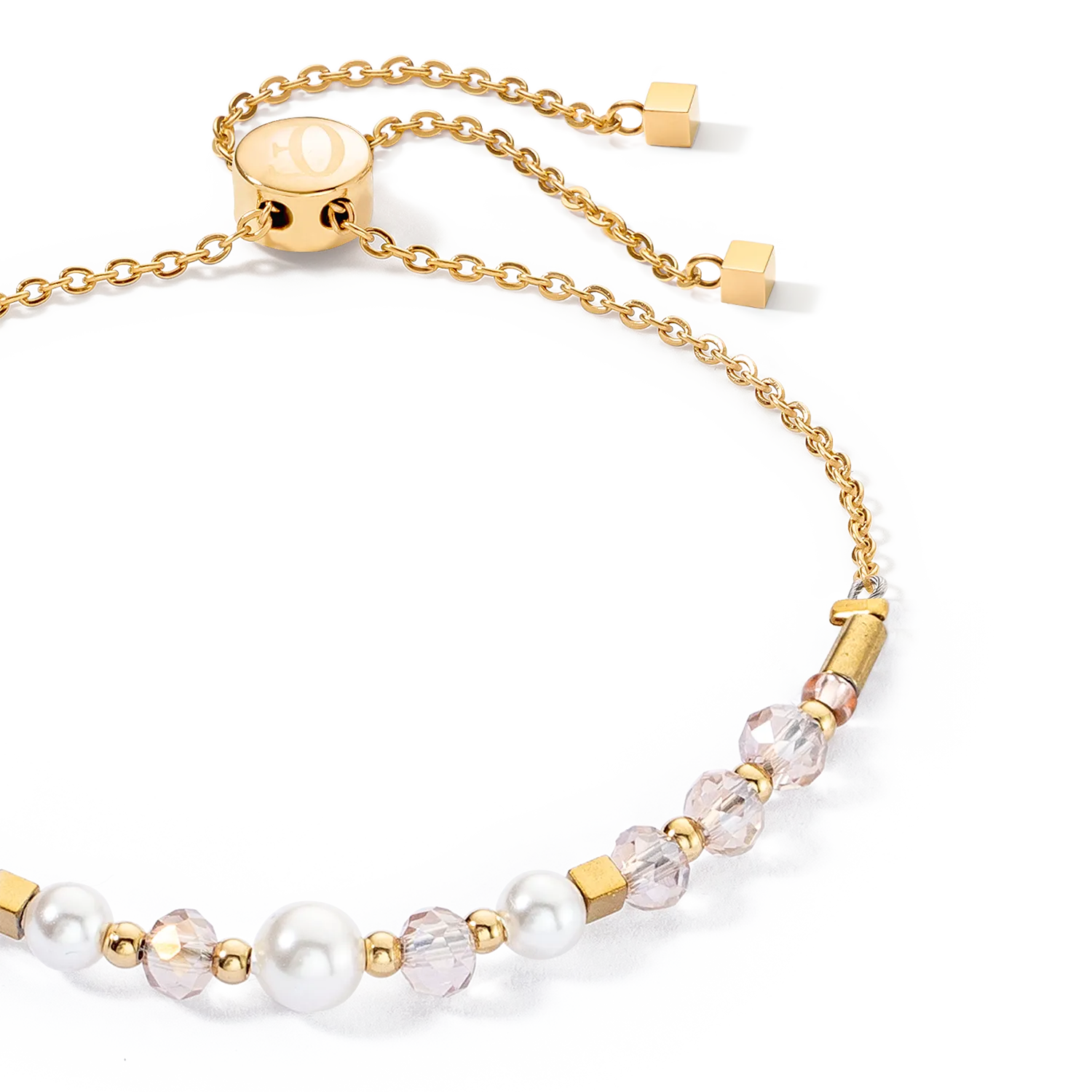 Princess Pearls Chain bracelet gold-white