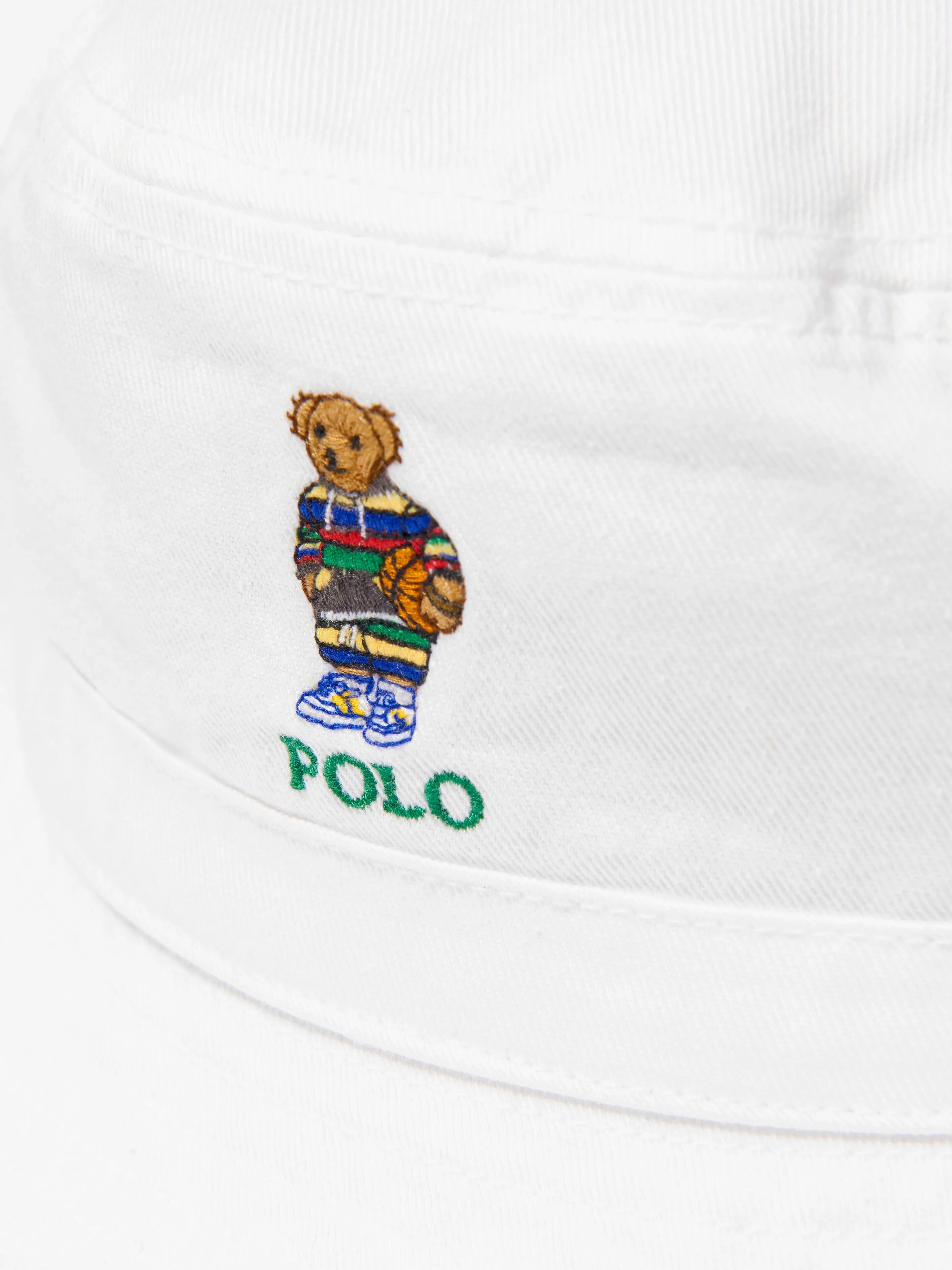 Ralph Lauren Boys Bear Logo Bucket Hat