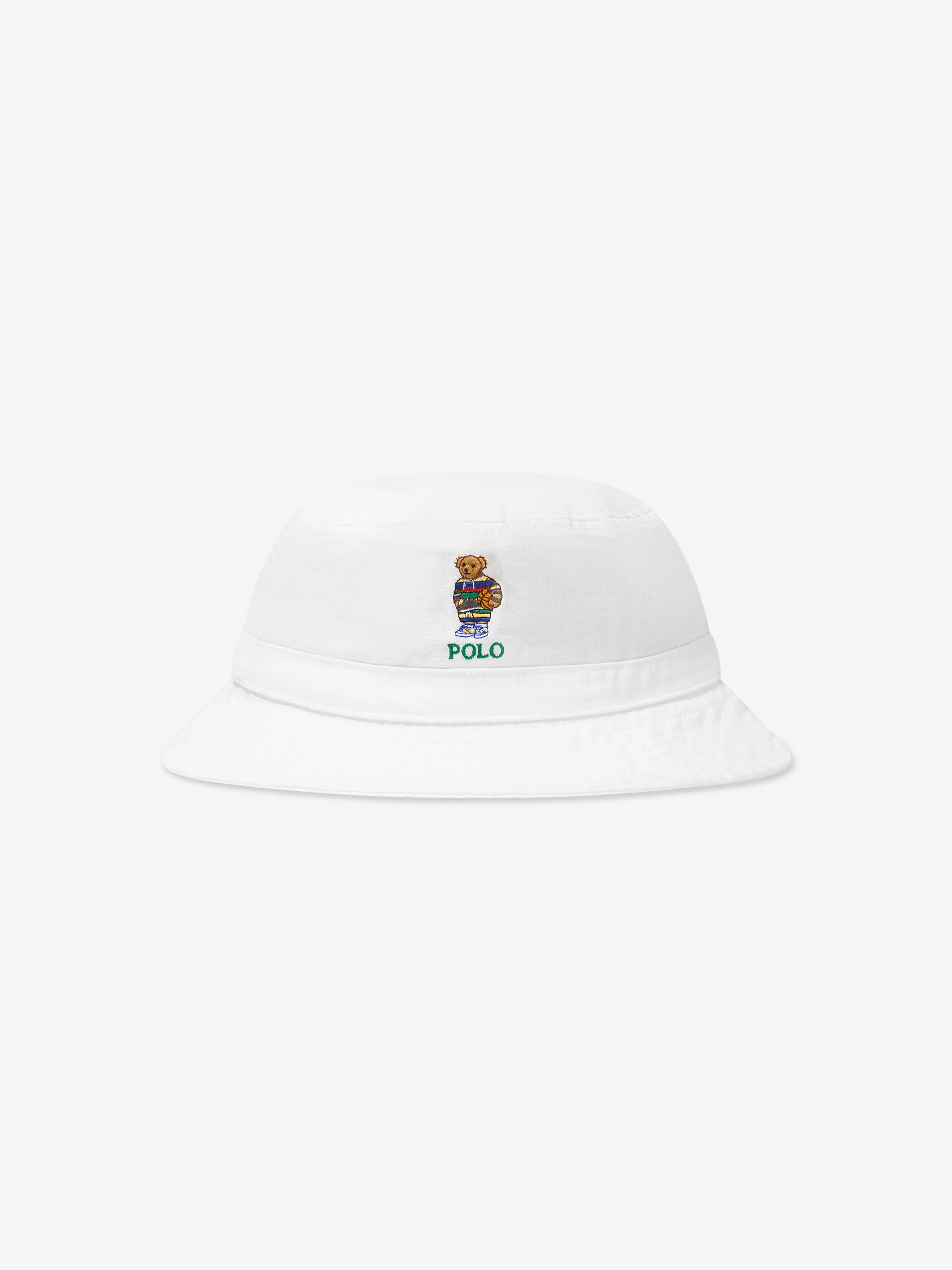 Ralph Lauren Boys Bear Logo Bucket Hat