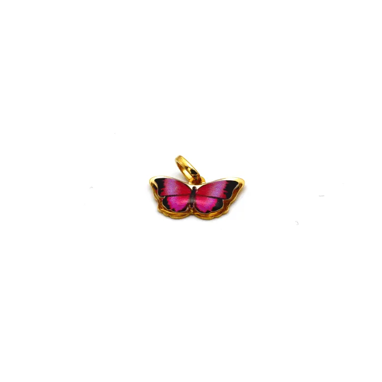 Real Gold Butterfly Pendant 0156 K1092