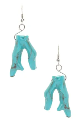 Resin Coral Iconic Drop Earrings