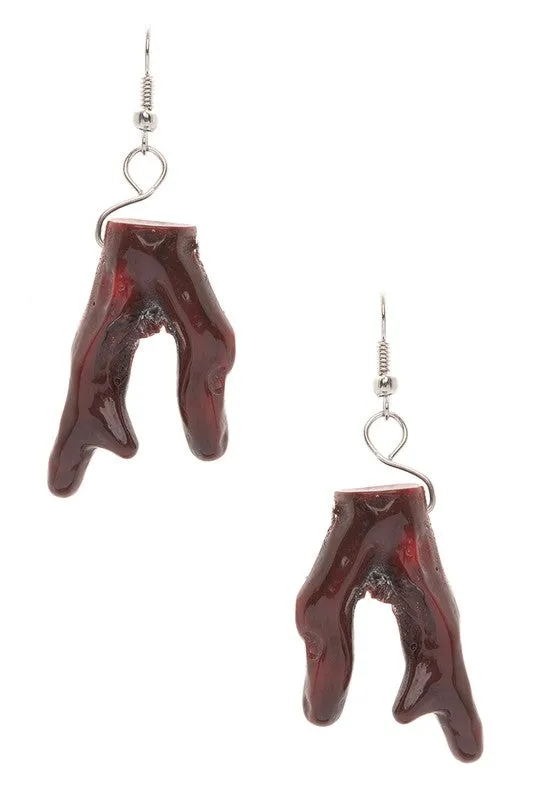 Resin Coral Iconic Drop Earrings