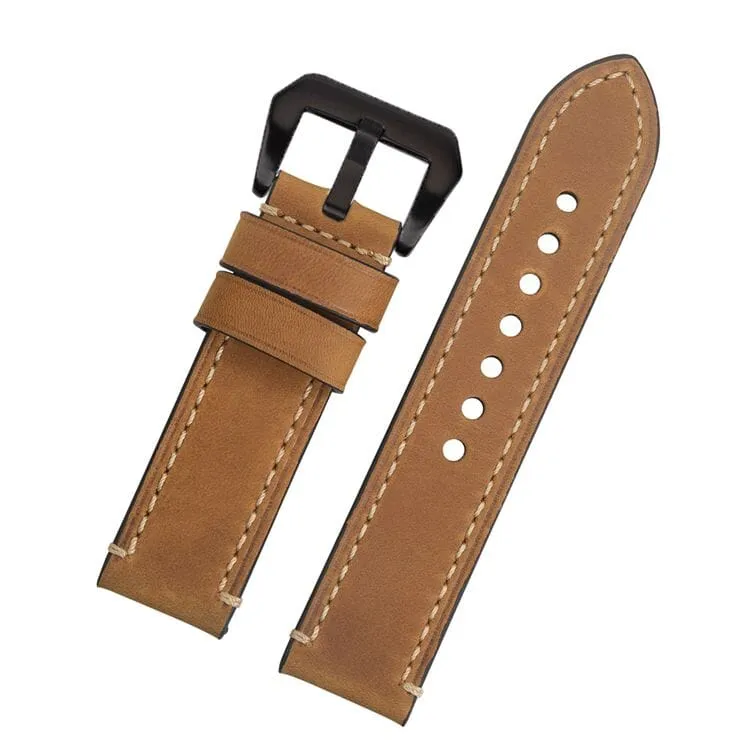 Retro Leather Straps Compatible with the Olympic 22mm Range