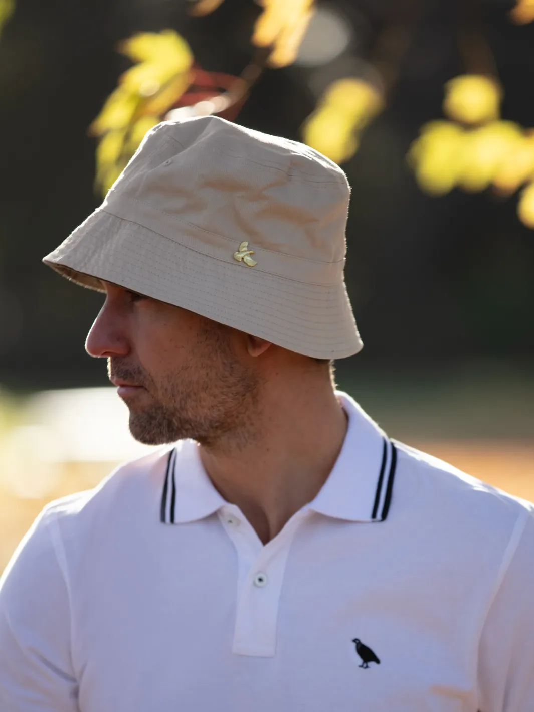 Reversible Bucket Hat - Olive/Cream