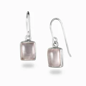 Rose Quartz Drop Earrings