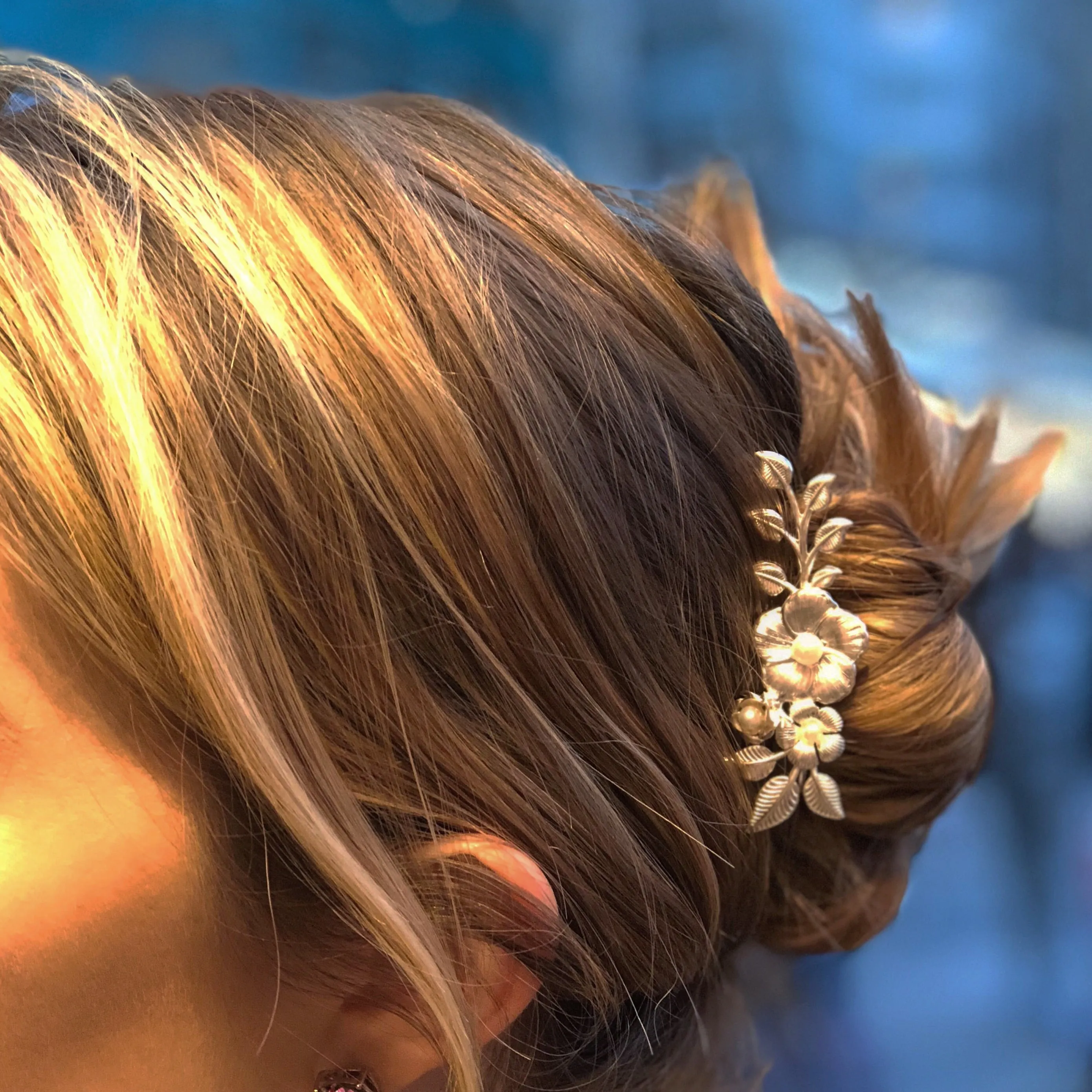 Royal Blooming Floral Hair Prong