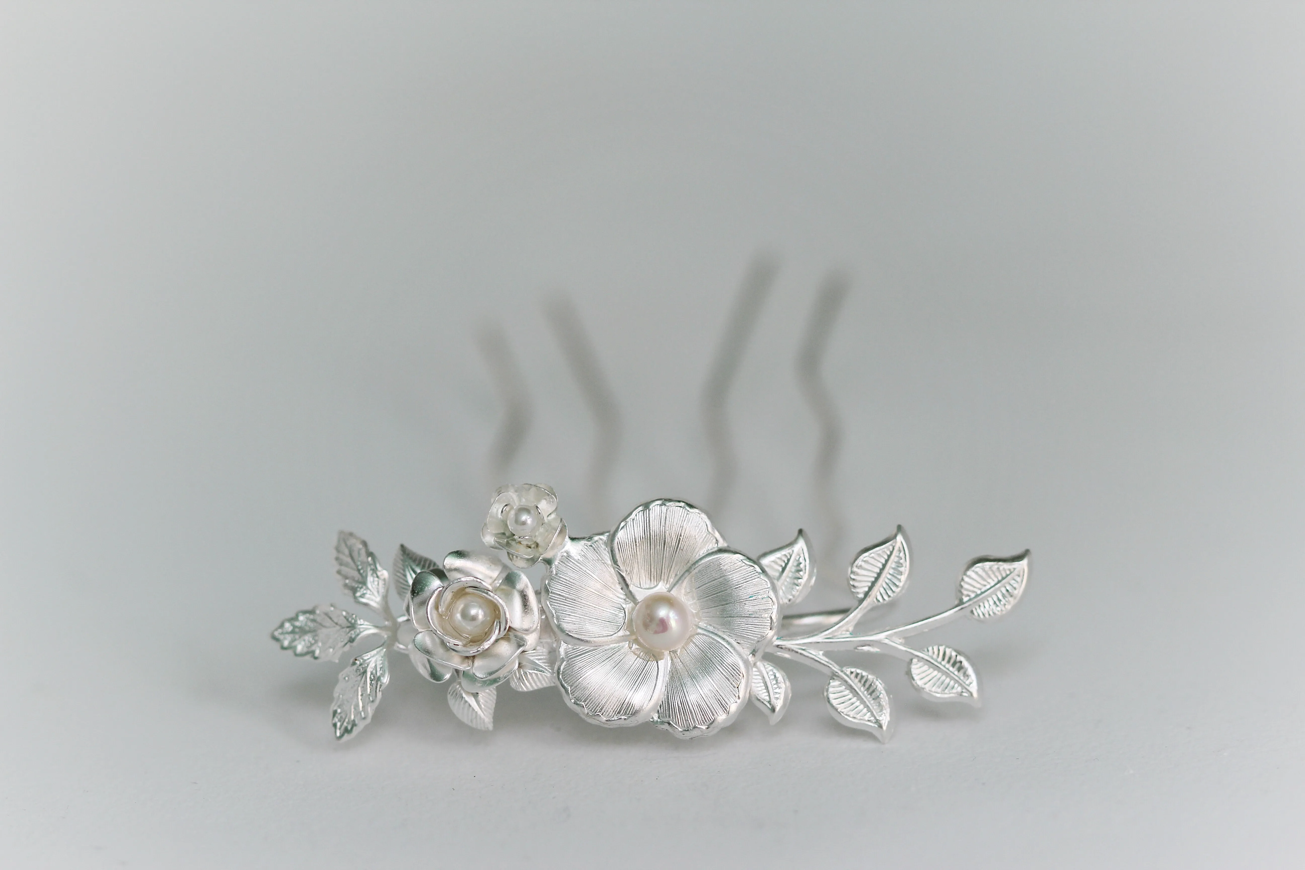 Royal Blooming Floral Hair Prong