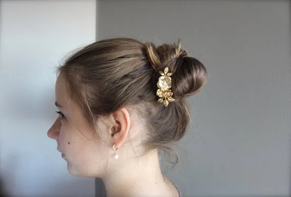 Royal Blooming Floral Hair Prong