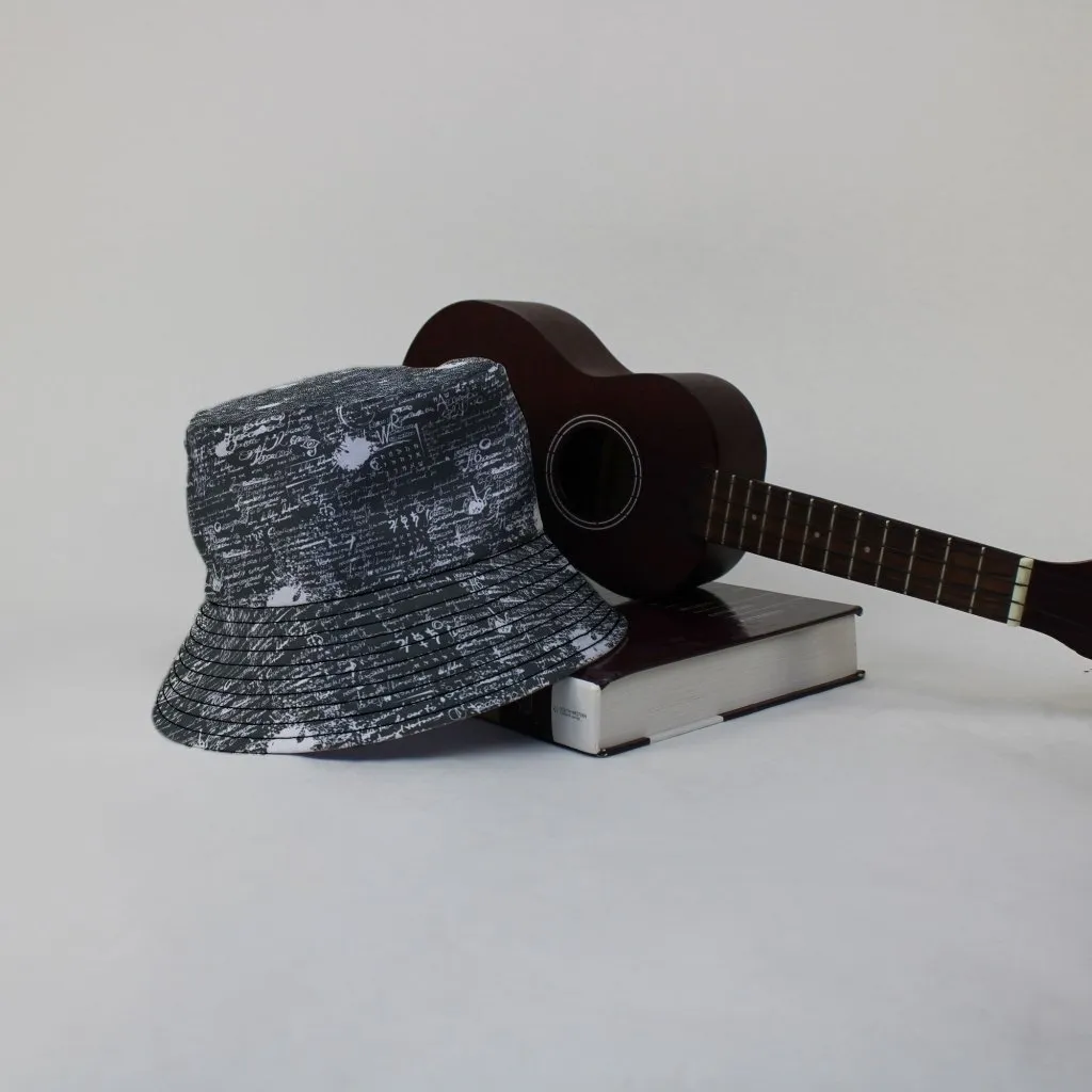 Scripted Ink Bucket Hat