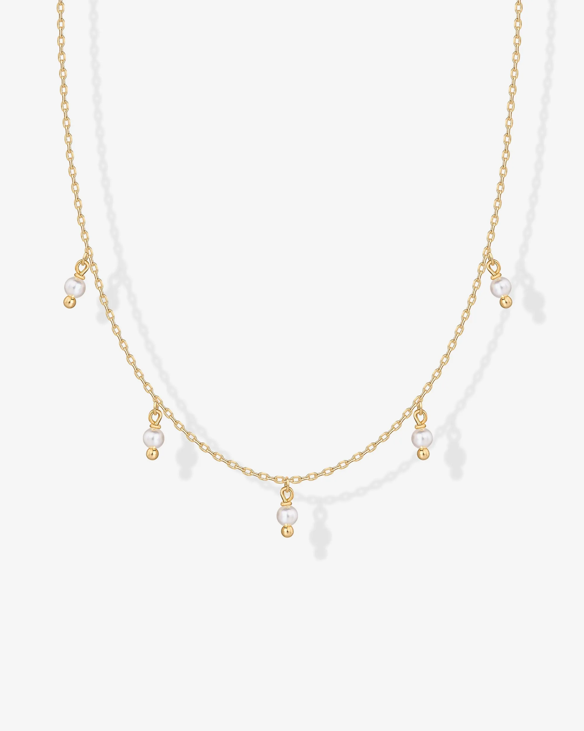 Shell Pearl Chain Necklace