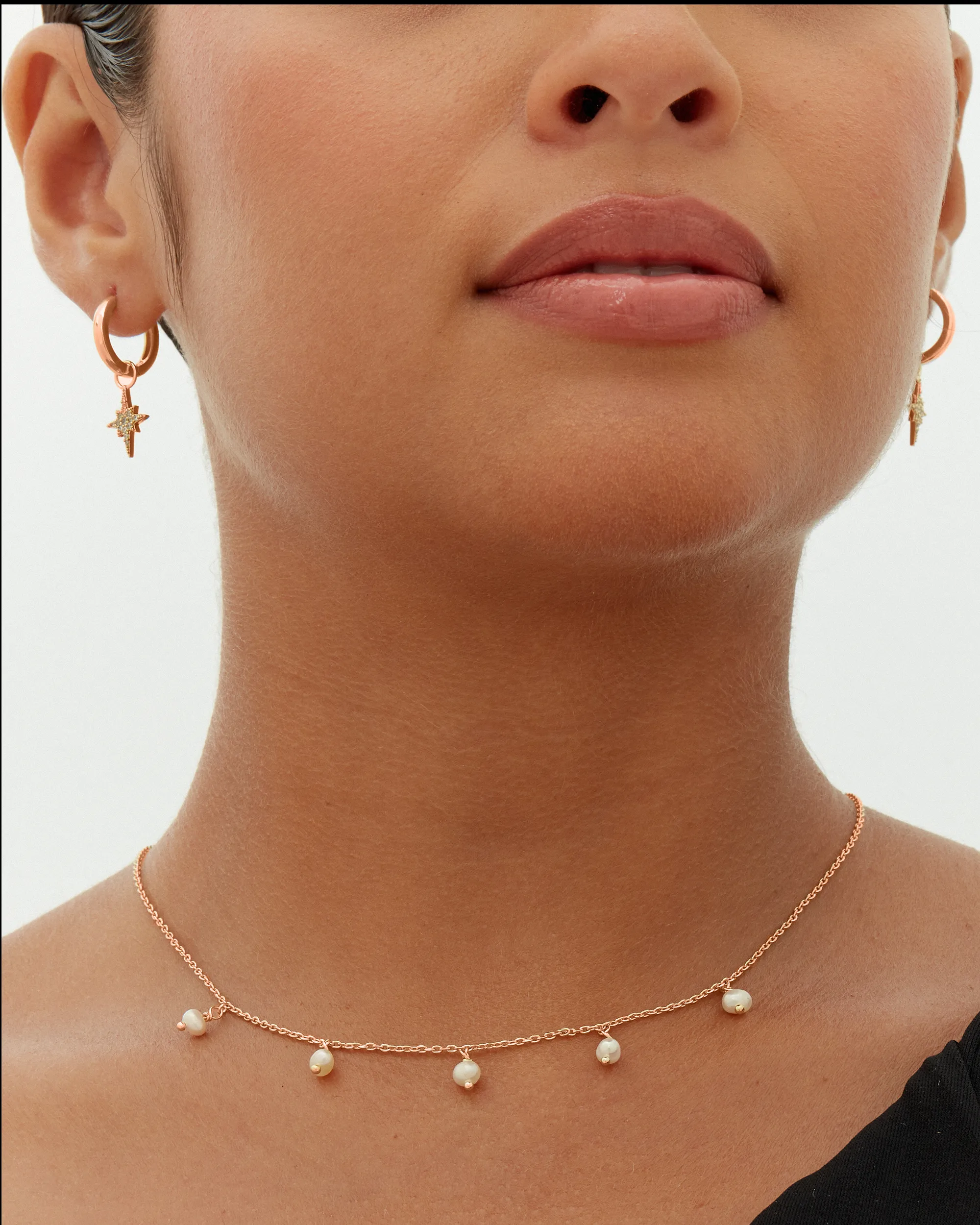 Shell Pearl Chain Necklace