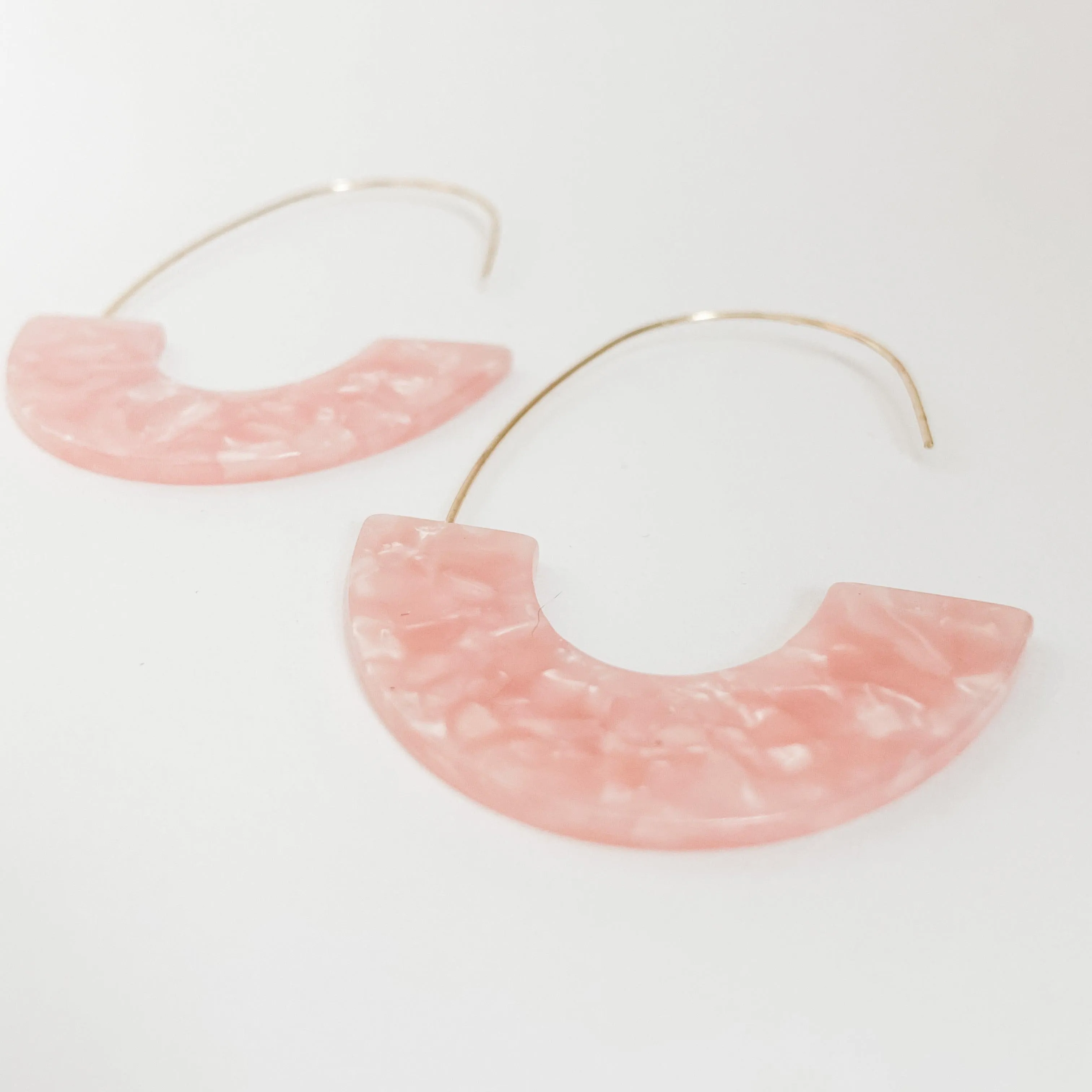 Side Basket Hoop Earrings