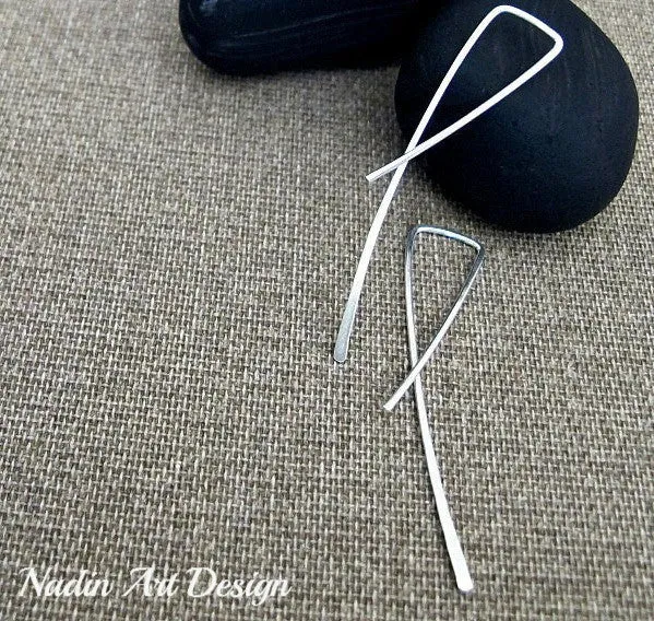 Simple Sterling Silver Fashion Earrings