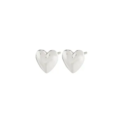 SOPHIA recycled heart earrings silver-plated