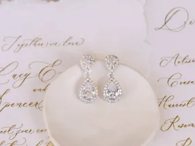 Sophie - Classic Teardrop Bridal Earrings