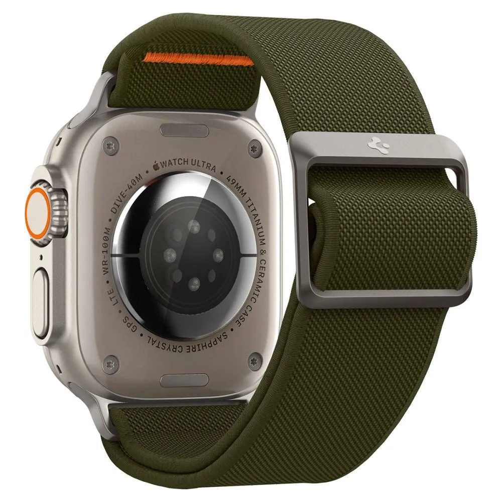 Spigen Fit Lite Ultra Apple Watch (42/44/SE/45/46/49mm) Stof Rem - Khaki Grøn