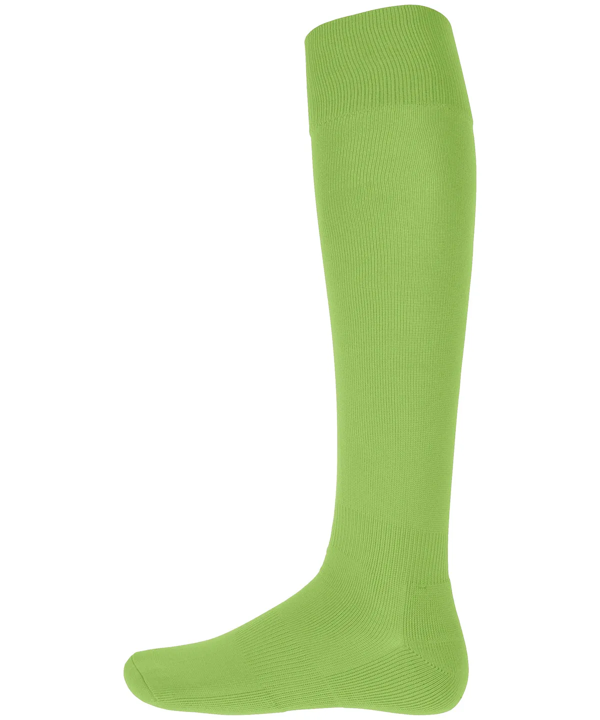 Sporty Lime - Plain sports socks