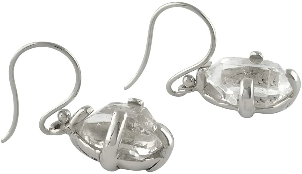 Starborn Herkimer Diamond Earrings in Sterling Silver