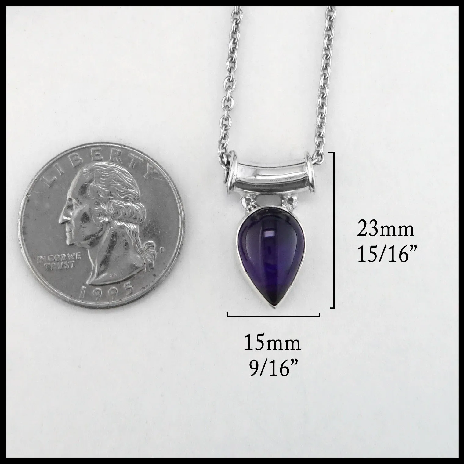 Sterling Silver Amethyst Pendant