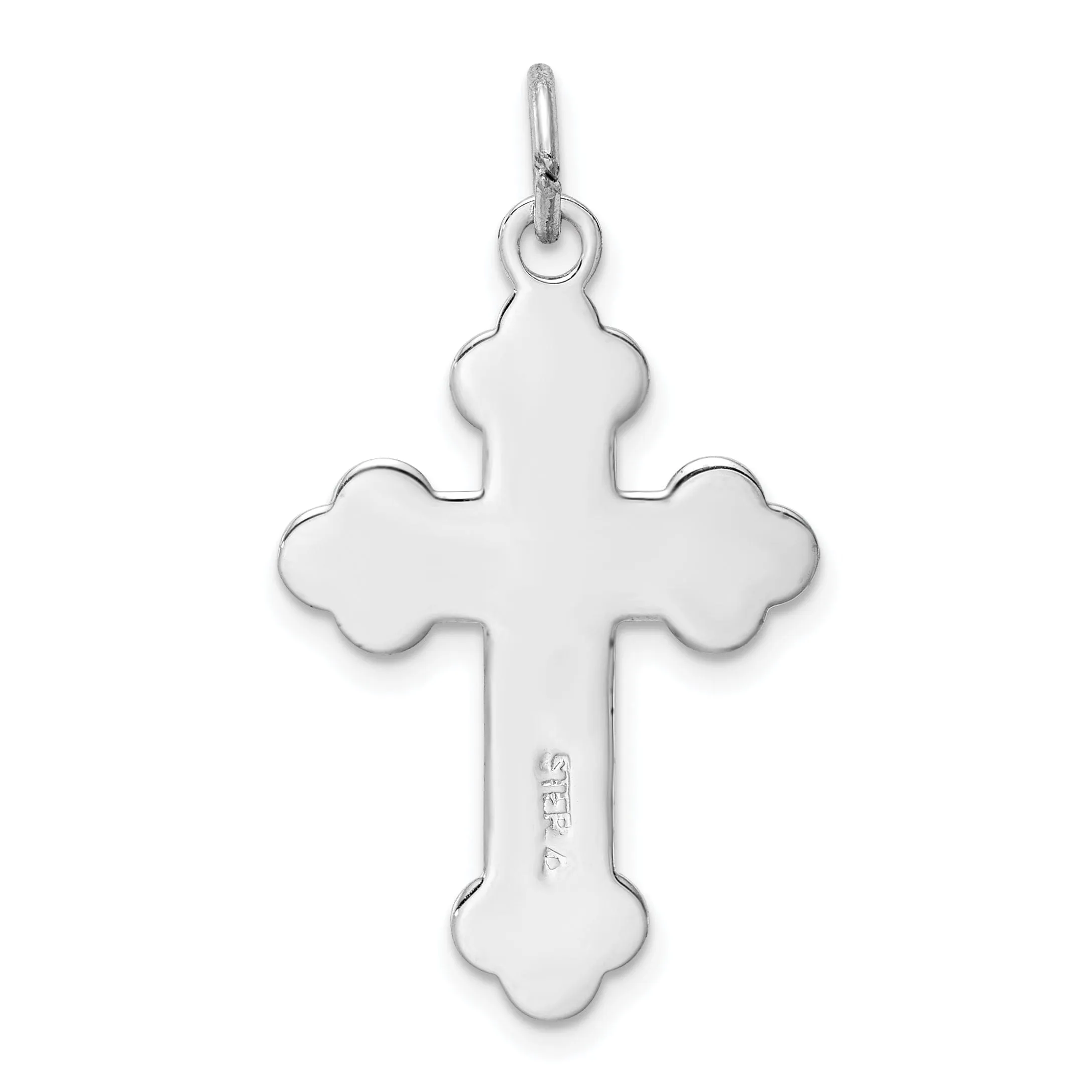 Sterling Silver Enameled Cross Pendant