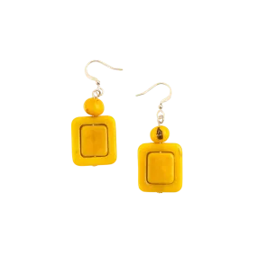 Tagua Women's Yellow Paulette Earrings