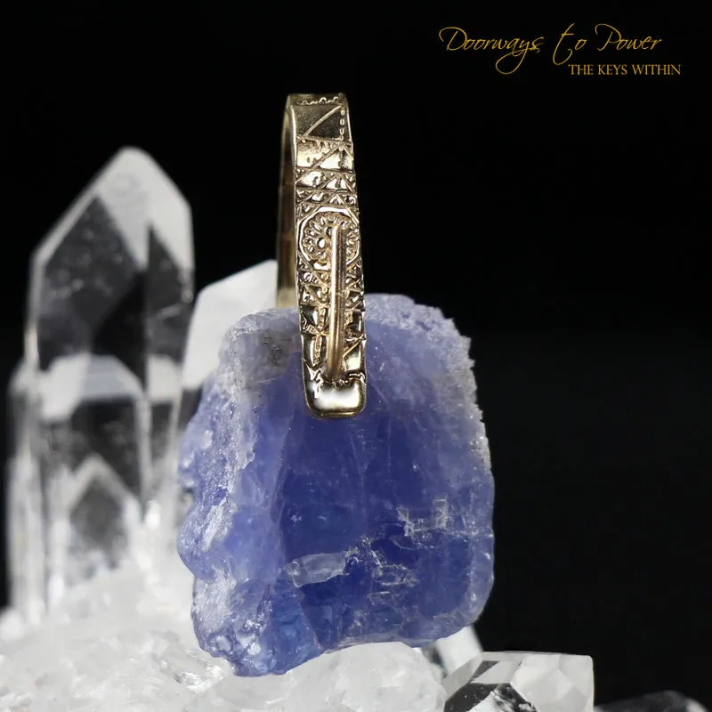 Tanzanite Light Language Crystal Pendant ™ 14k