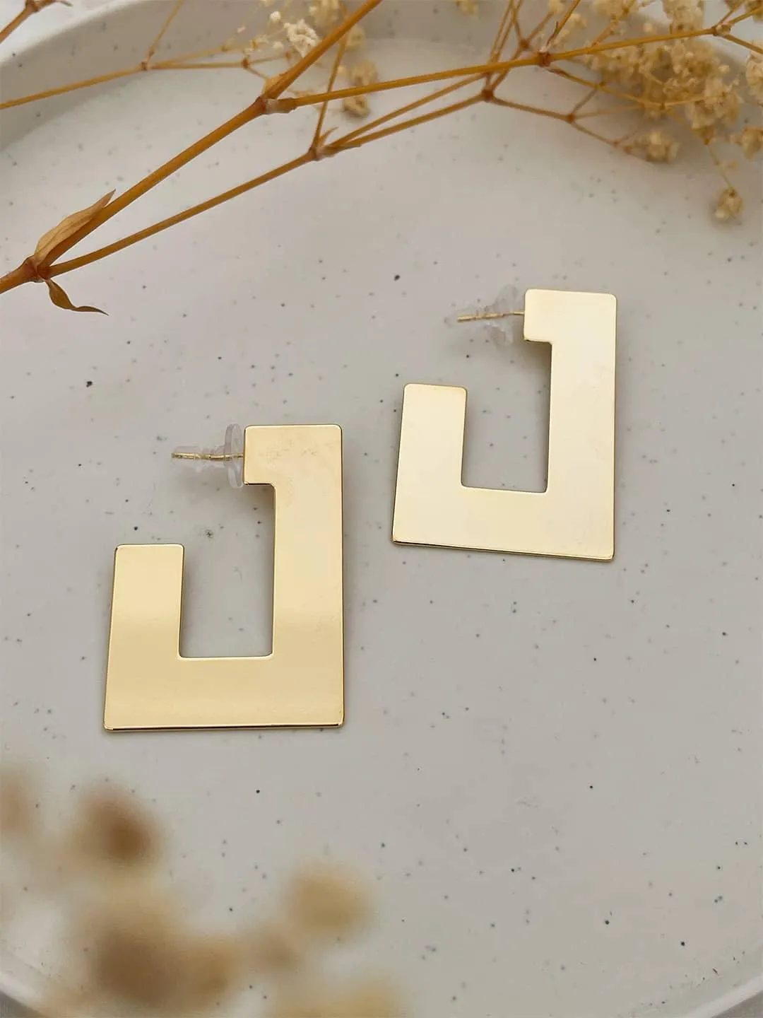 Textured Geometric Earrings