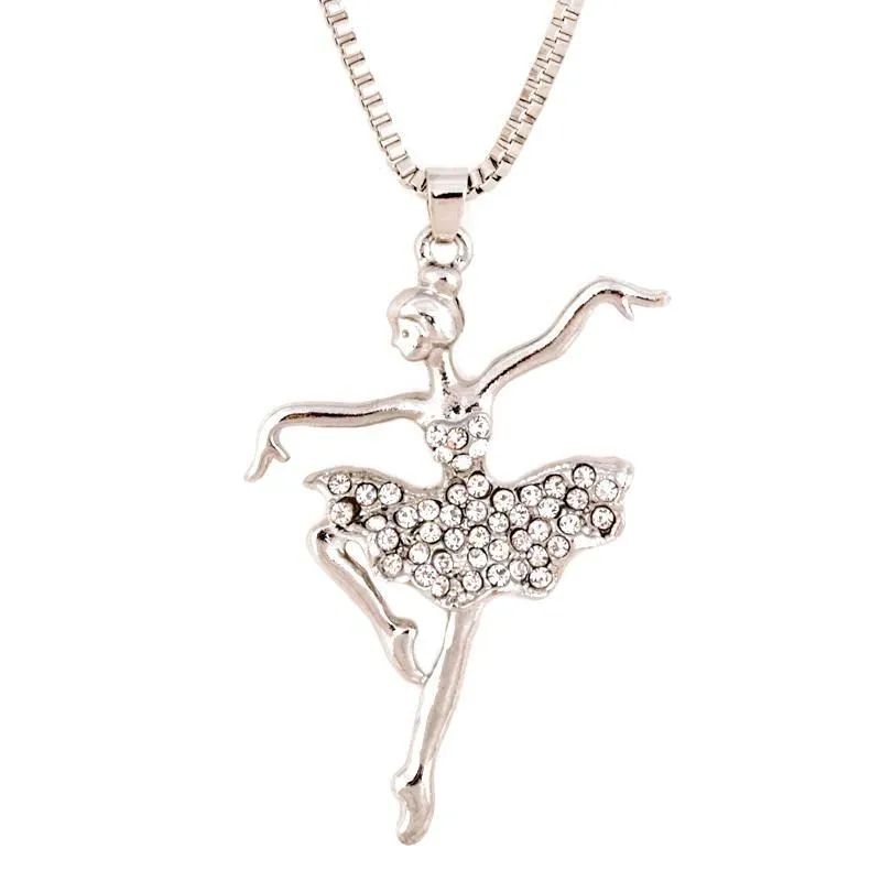 The Crystal Ballerina Pendant Necklace