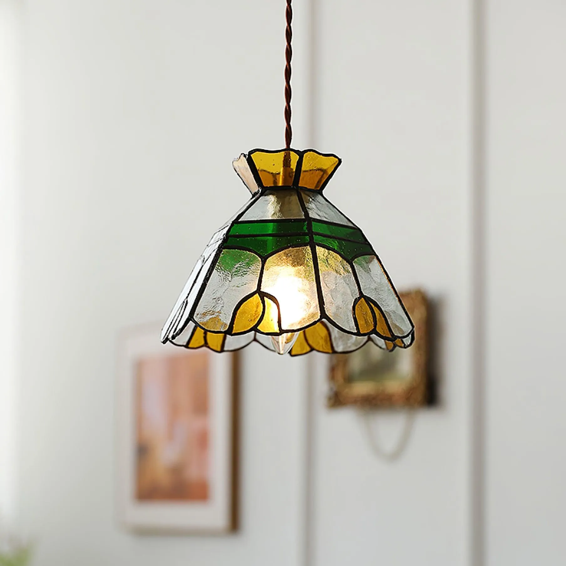 Tiffany Stained Pendant Lamp