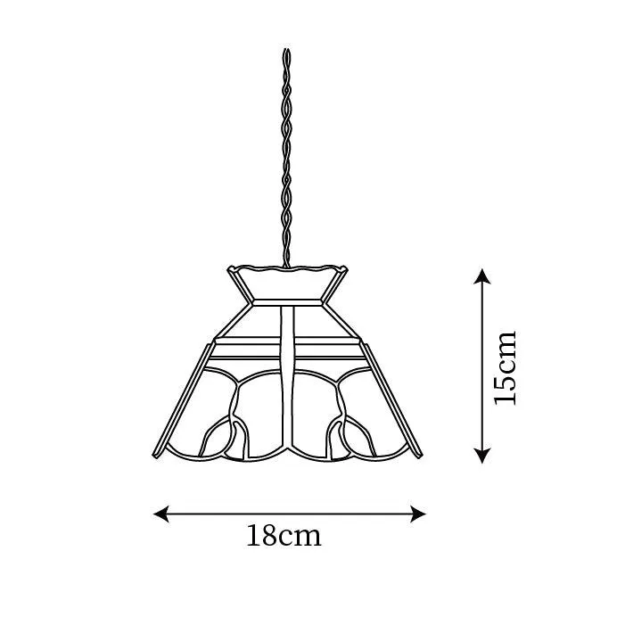 Tiffany Stained Pendant Lamp