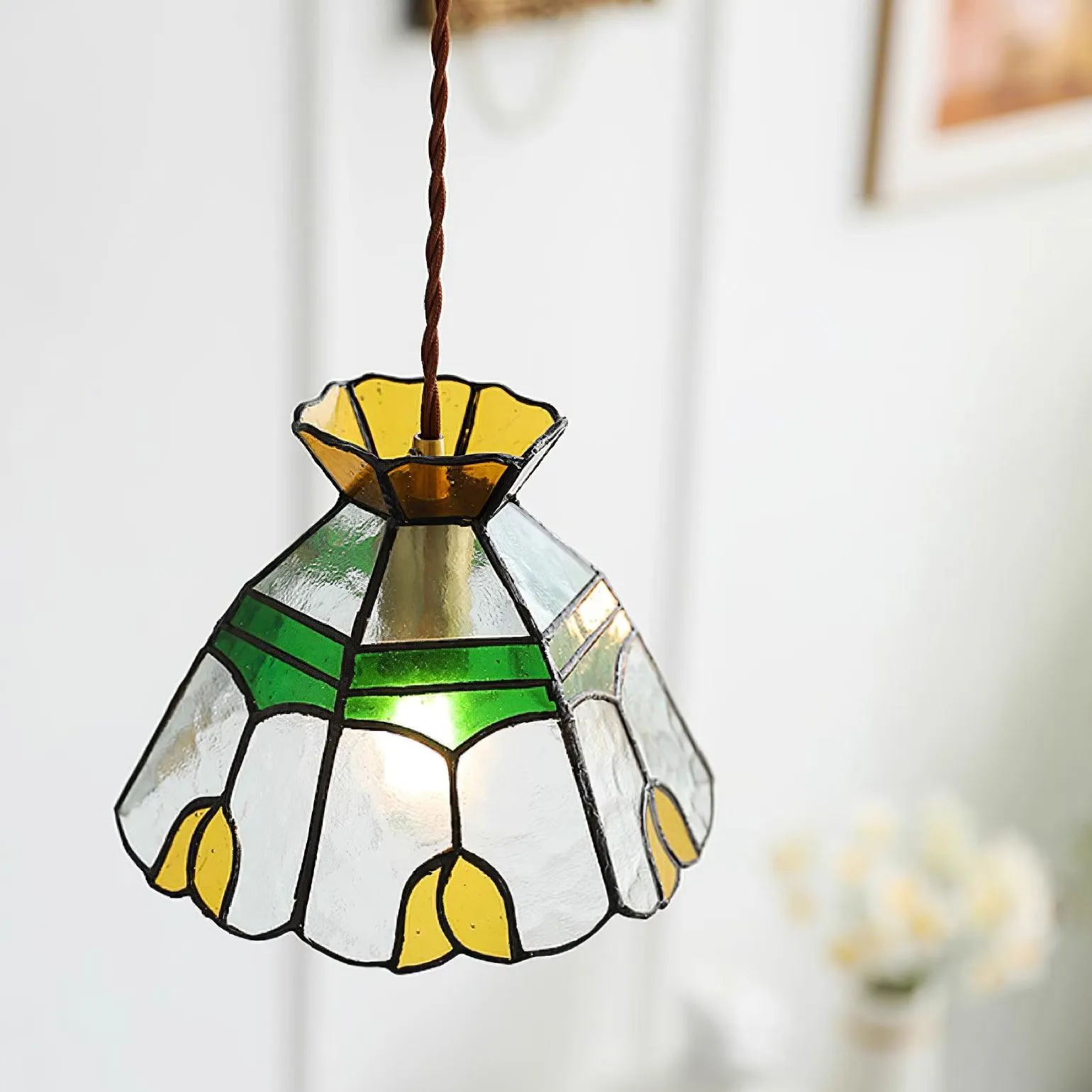 Tiffany Stained Pendant Lamp