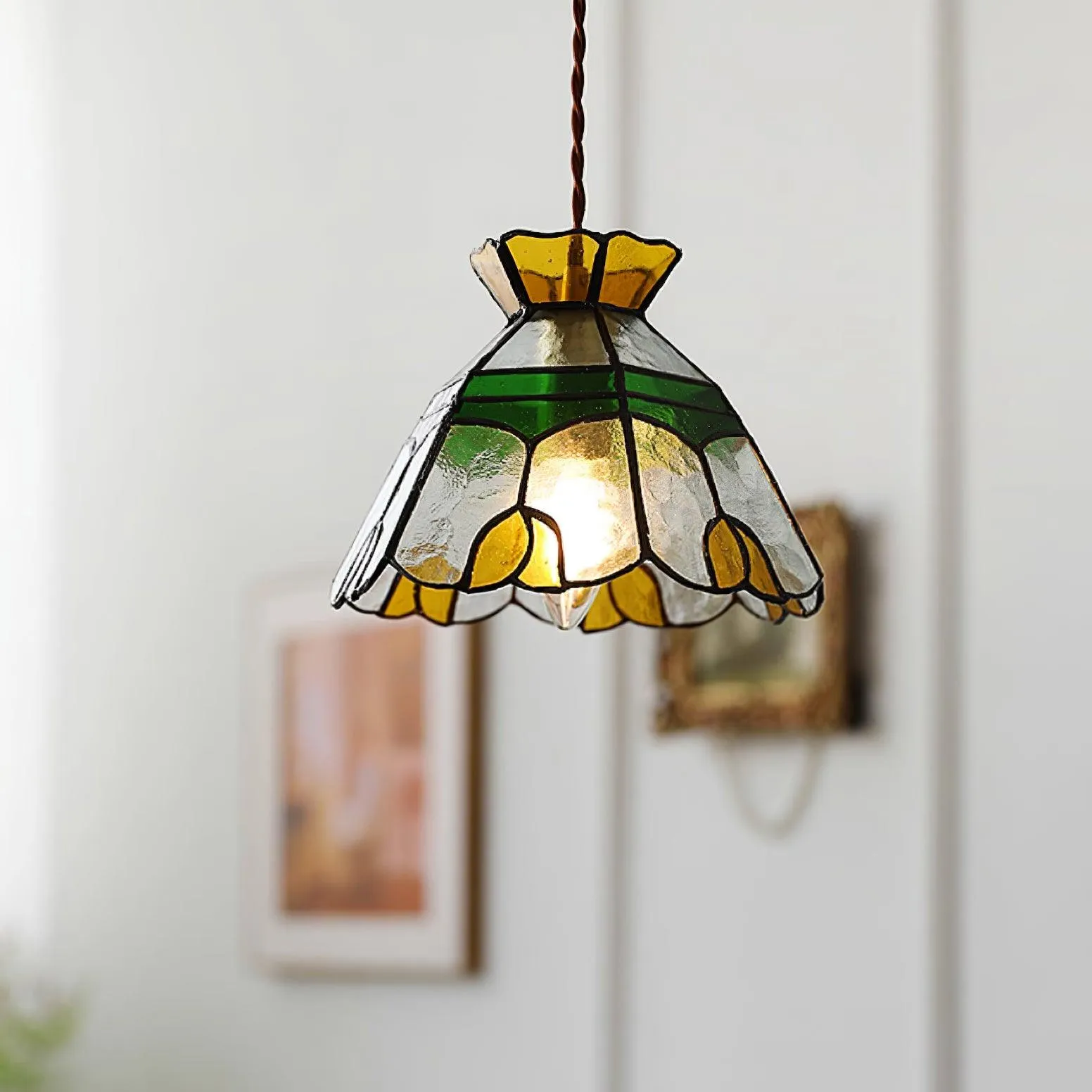 Tiffany Stained Pendant Lamp