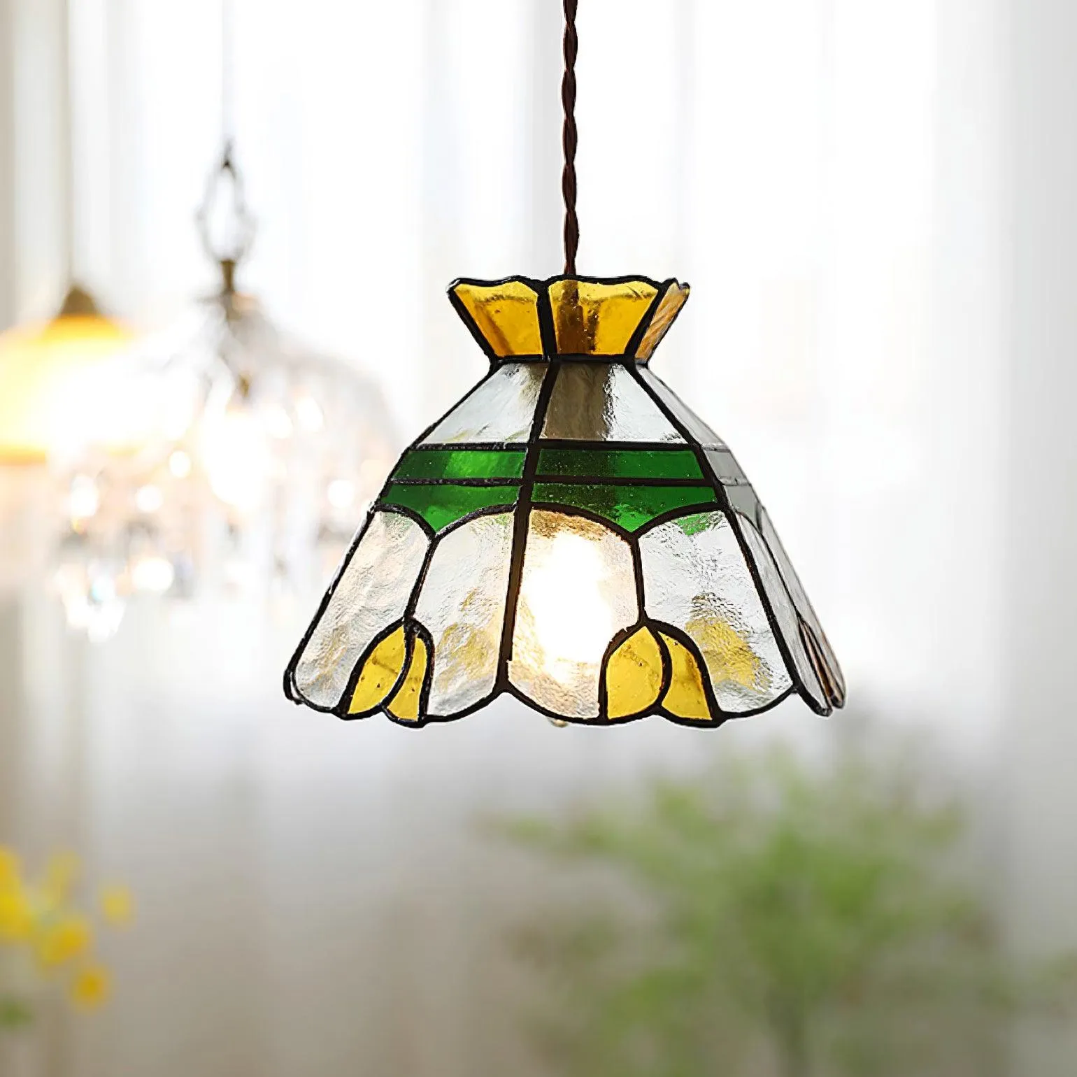 Tiffany Stained Pendant Lamp