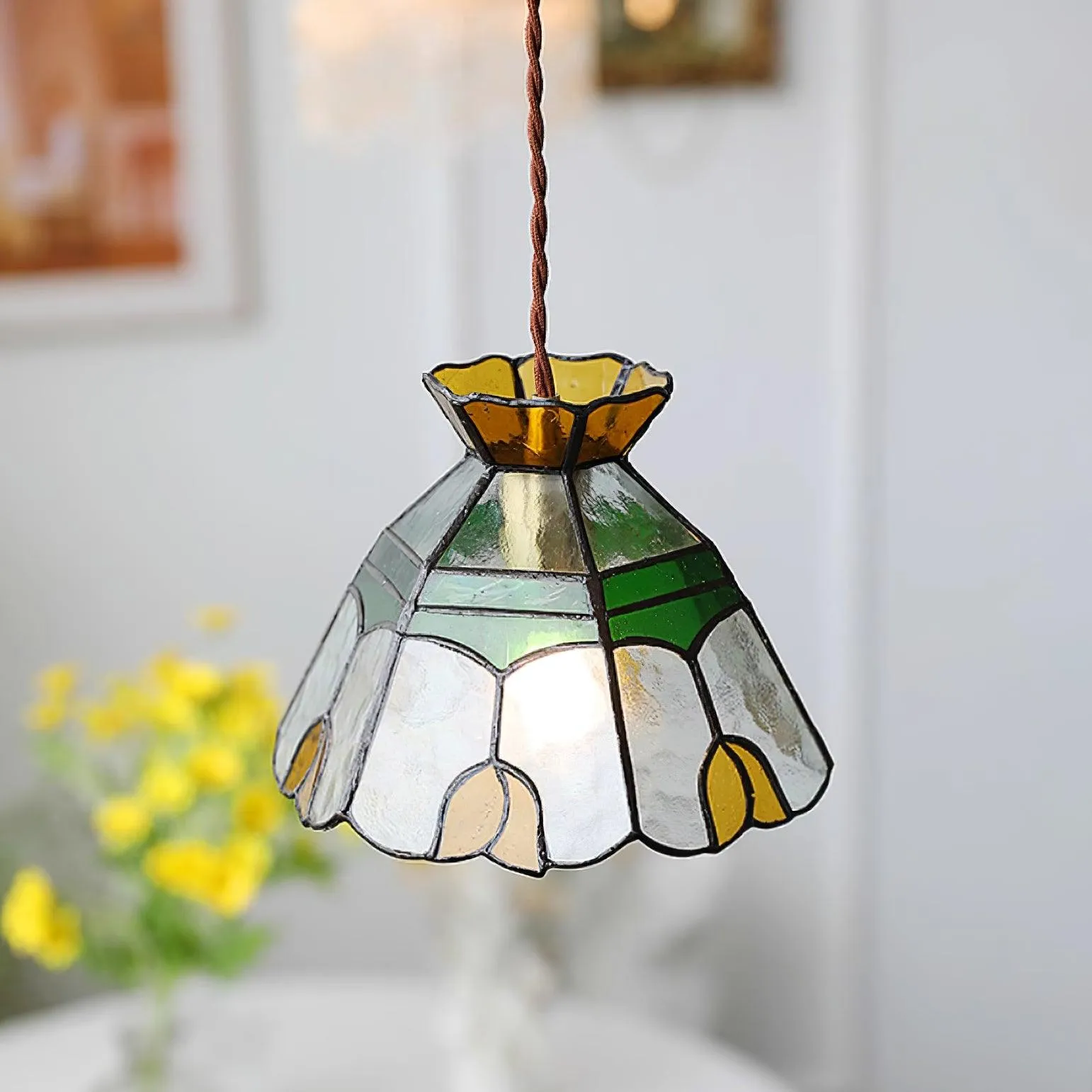 Tiffany Stained Pendant Lamp