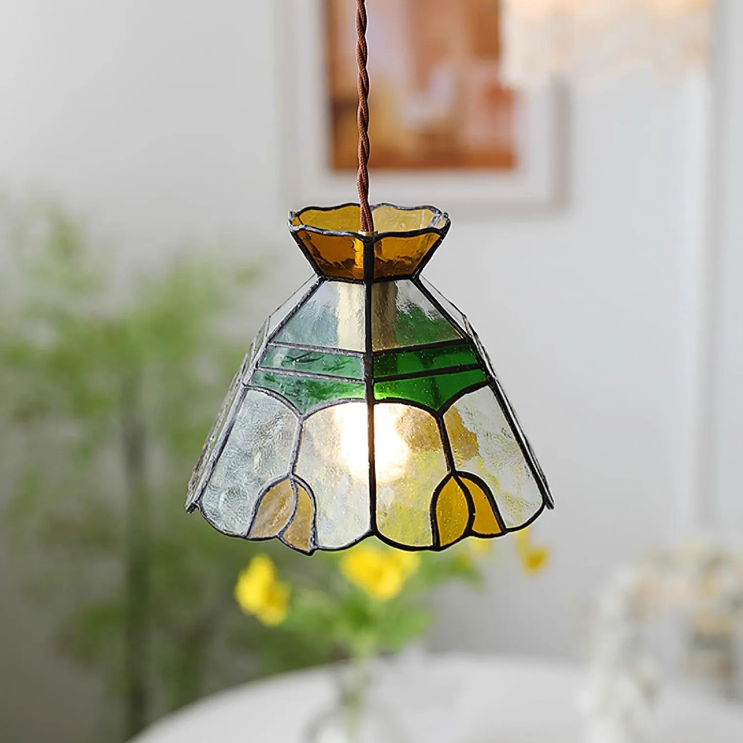 Tiffany Stained Pendant Lamp