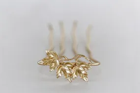 Triple Maple Leaves Hair Prong