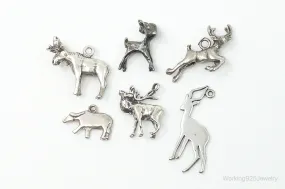 Vintage Antique Wildlife Wilderness Sterling Silver Charms Lot