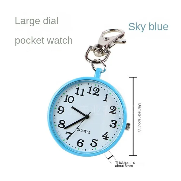 Watch Big Word Big Dial Elderly Children Men's Pocket Watch Pocket Watch Keychain Pocket Watch Nurse's Watch