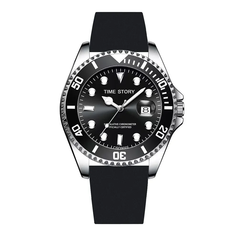 Watch Men Non-Mechanical Watch Men's Watch Wholesale Waterproof Fashion Luminous Men's Watch