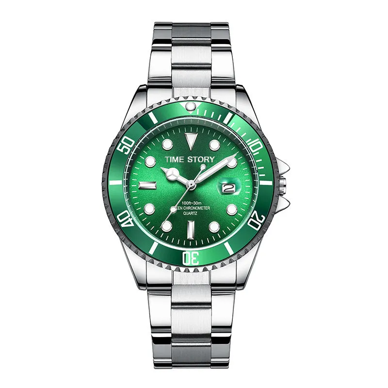 Watch Men Non-Mechanical Watch Men's Watch Wholesale Waterproof Fashion Luminous Men's Watch