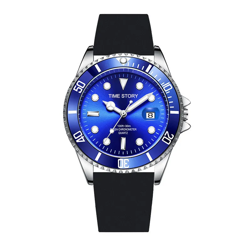 Watch Men Non-Mechanical Watch Men's Watch Wholesale Waterproof Fashion Luminous Men's Watch