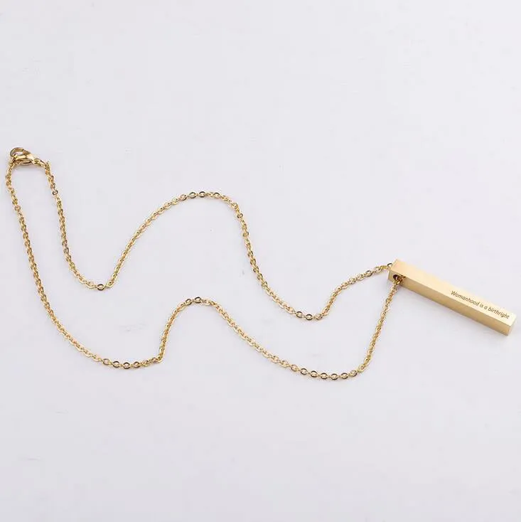 Womanhood necklace Gold