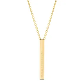 Womanhood necklace Gold