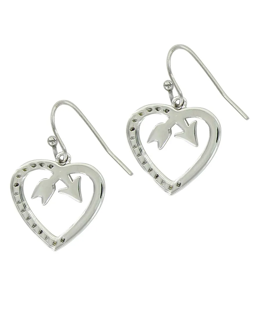 Women's Heart Arrow Earrings