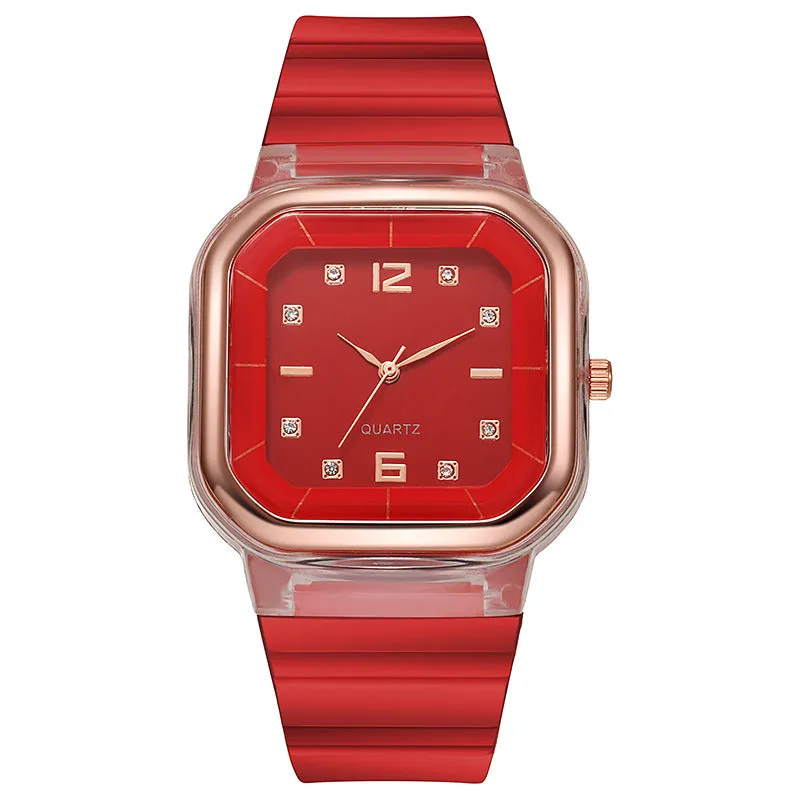 Women's Watch Student Children's Silicone Diamond Fashion Wholesale Women's Watch