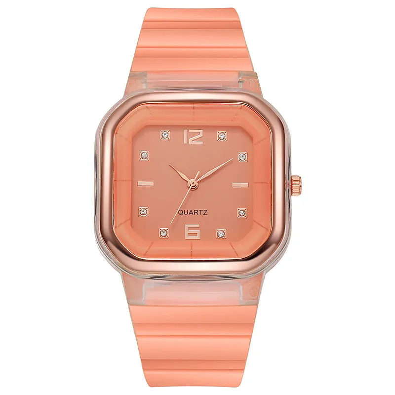 Women's Watch Student Children's Silicone Diamond Fashion Wholesale Women's Watch